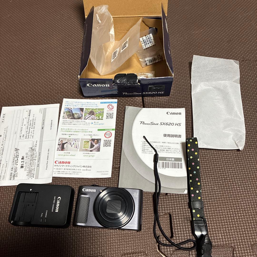‼️✨超美品✨Canon SX620 HS デジタルカメラ　箱付きバッテリー2個