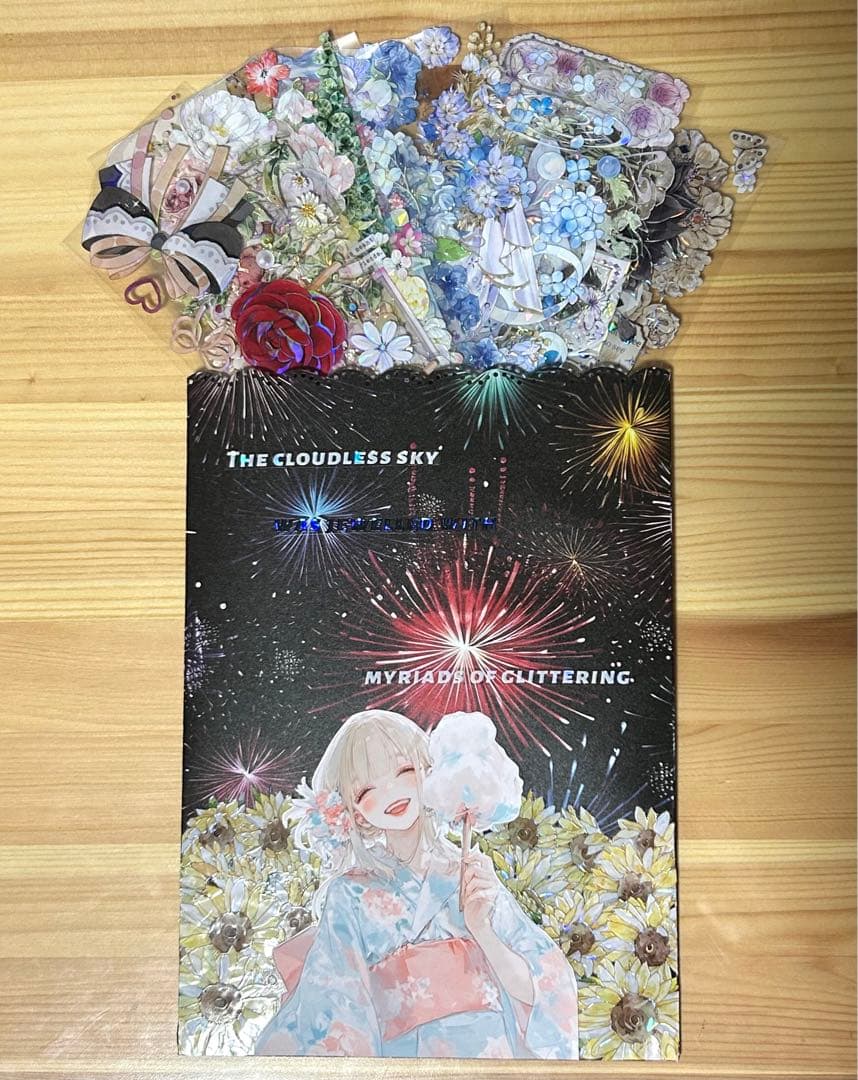 コラージュ平袋Bマステ20枚セット＆デザペ10枚or女の子ステッカー3枚