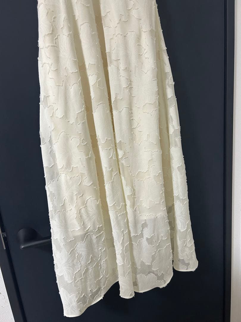 Dea ローブドフルール ロングドレス アイボリー