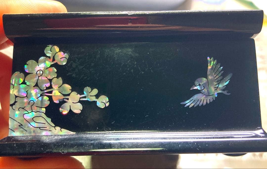 韓国伝統工芸品　螺鈿細工 アクセサリーケース ジュエリーボックス 名刺入れセット