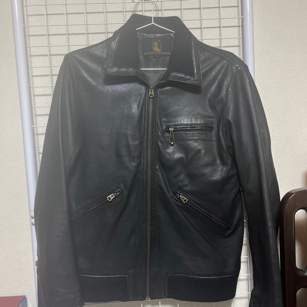 HYSTERICGLAMOUR　シングルライダース　レザージャケット　山羊革