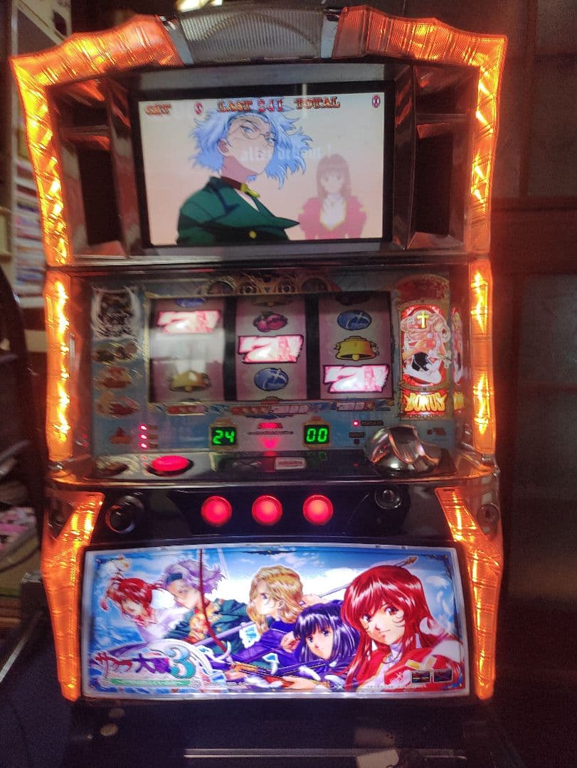 送料込　パチスロ実機　サクラ大戦3　loop ver　メダル不要
