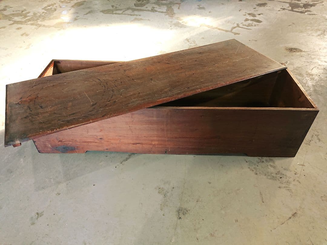 木製 空箱（長方形 大型）　/明治 大正 骨董品 古美術 アンティーク
