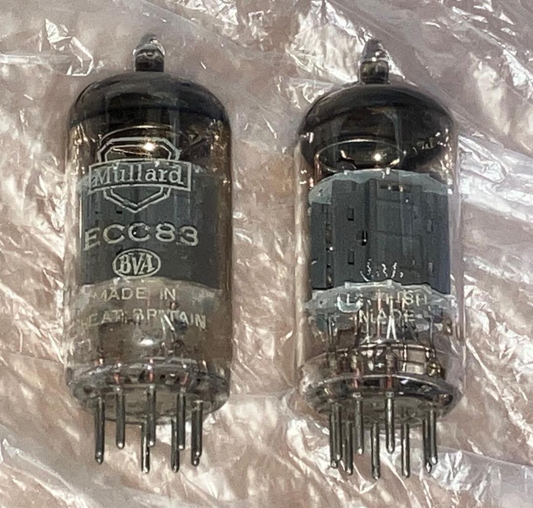 真空管 2本 ムラード ECC83 12AX7 BVA ブリマー 新品？未使用？