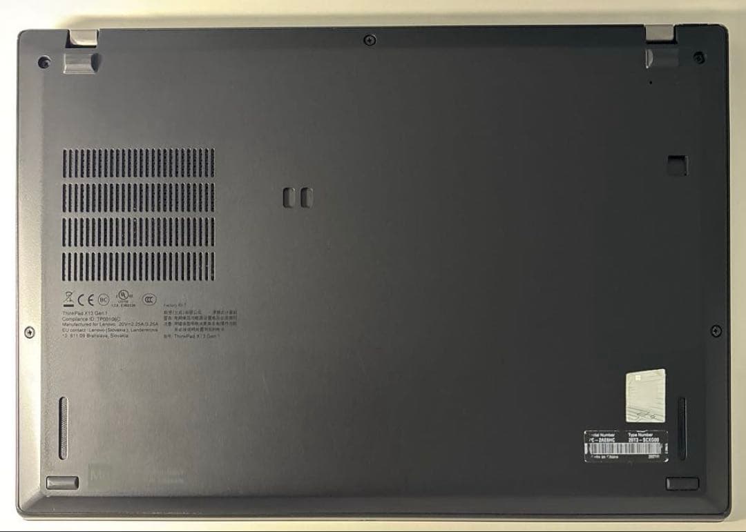 Lenovo ThinkPad X13⭐︎インテルi5✳︎⭐️バッテリー消耗少⭐️