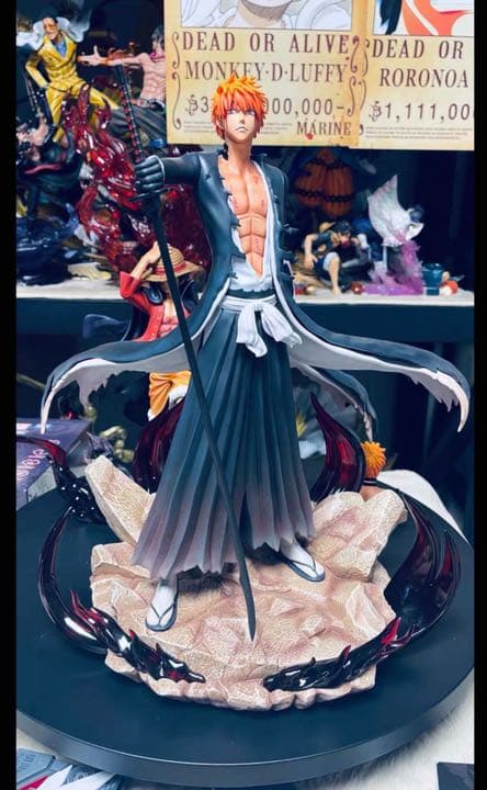 BLEACH  黒衣少年図 黒崎一護 ガレージキット ガレキ スタチュー①⑤