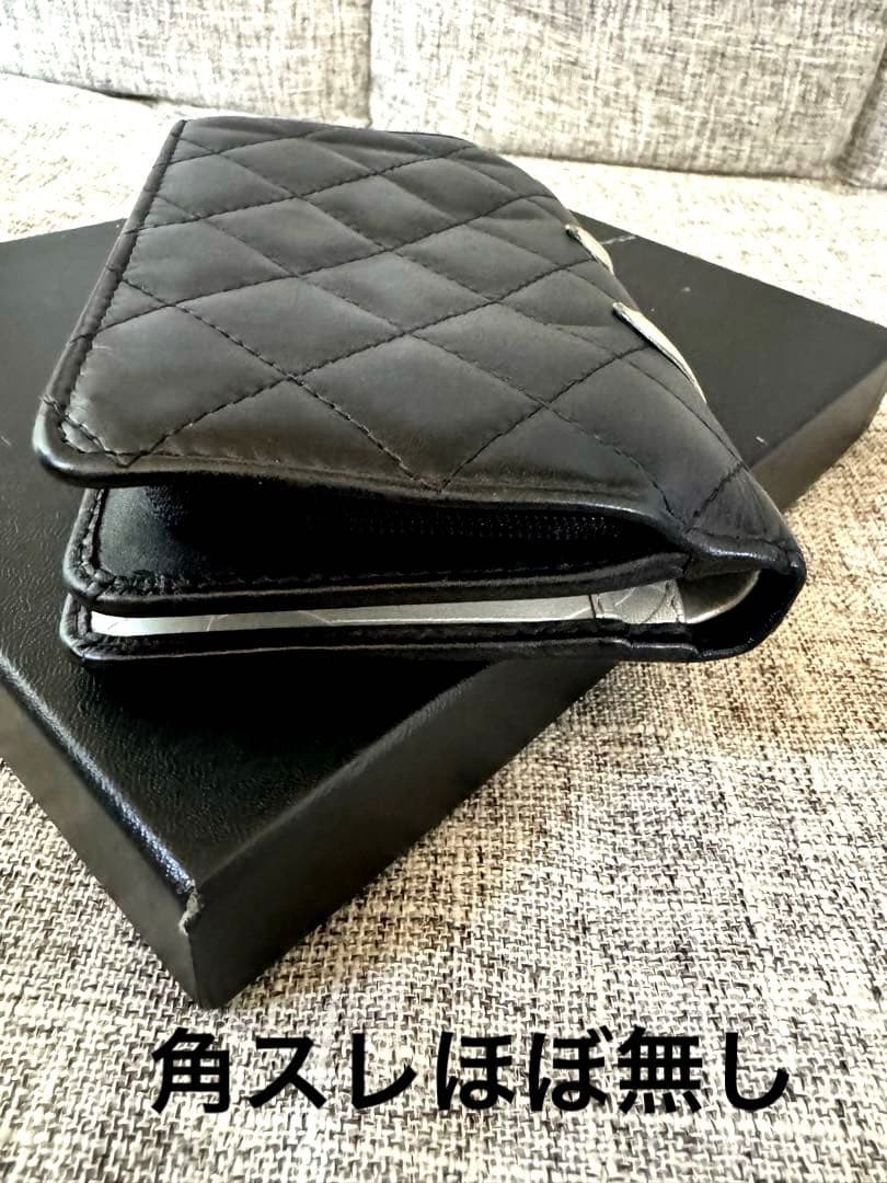 美品♪ CHANELシャネル 限定品カンボン　二つ折り財布　シリアルシール付き！