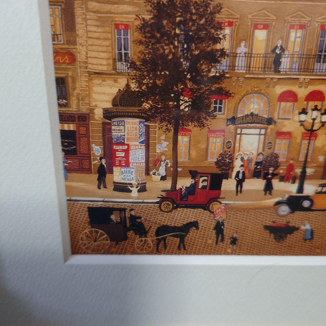 ドラクロワ　グランドホテル　 リトグラフ 木製フレーム付き