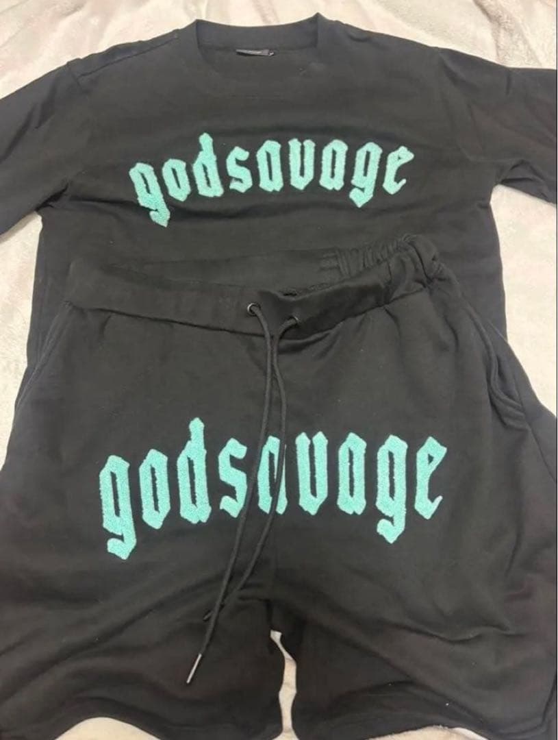 a*i様 godsavage ブラック セットアップ