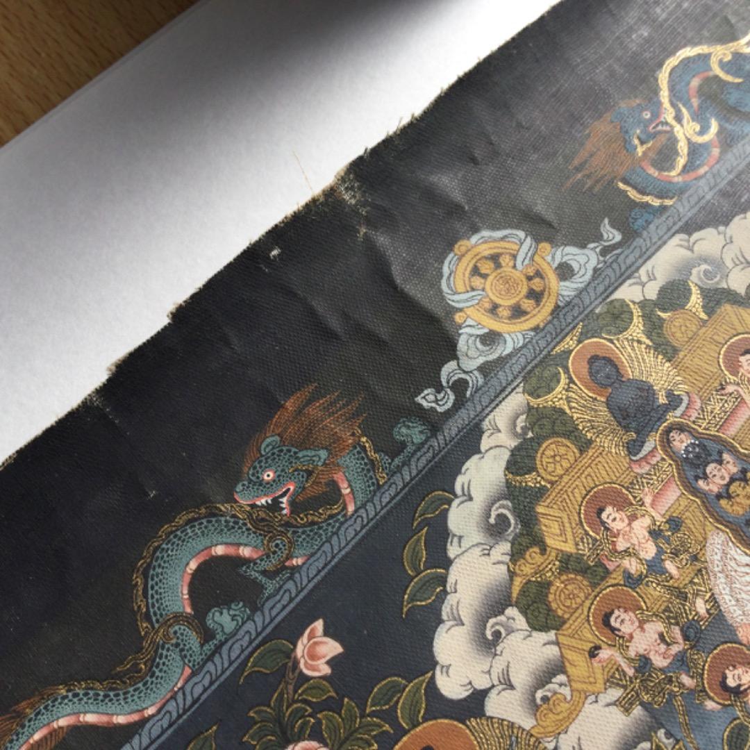 曼荼羅（マンダラ）絵画：ネパール産　手描き