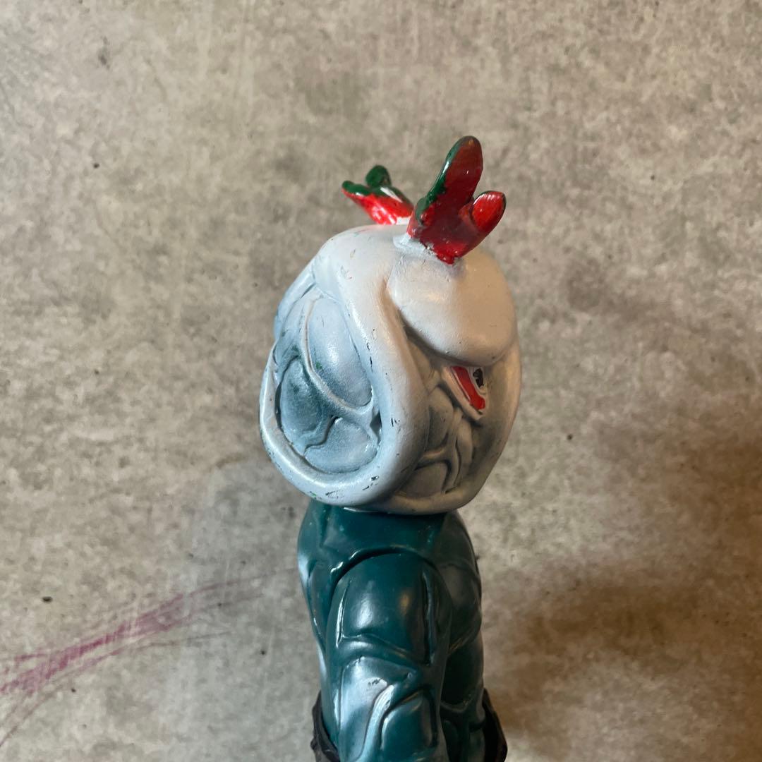 週末削除旧バンダイ当時物仮面ライダー怪人トリカブトソフビ落書きなし