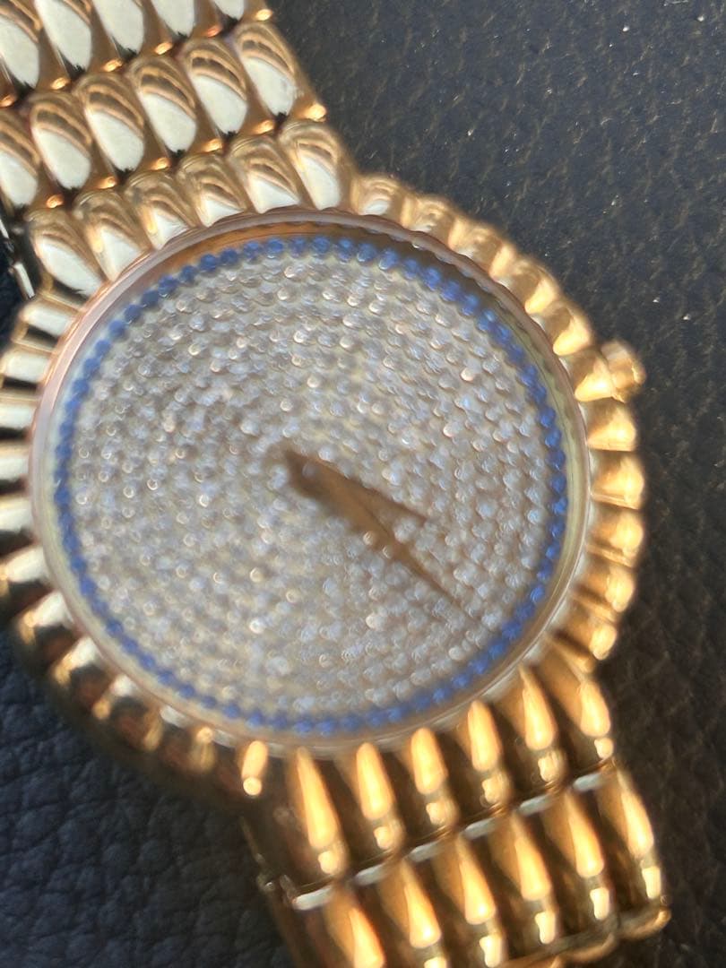 レイモンドウィル4805-2クオーツ宝飾18kGEケース新品電池交換済み