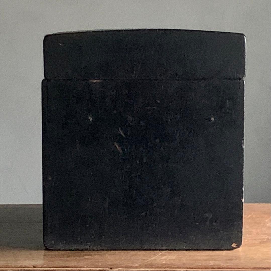 日本の古道具 古い 木箱 塗りの箱 古道具 アンティーク オブジェ