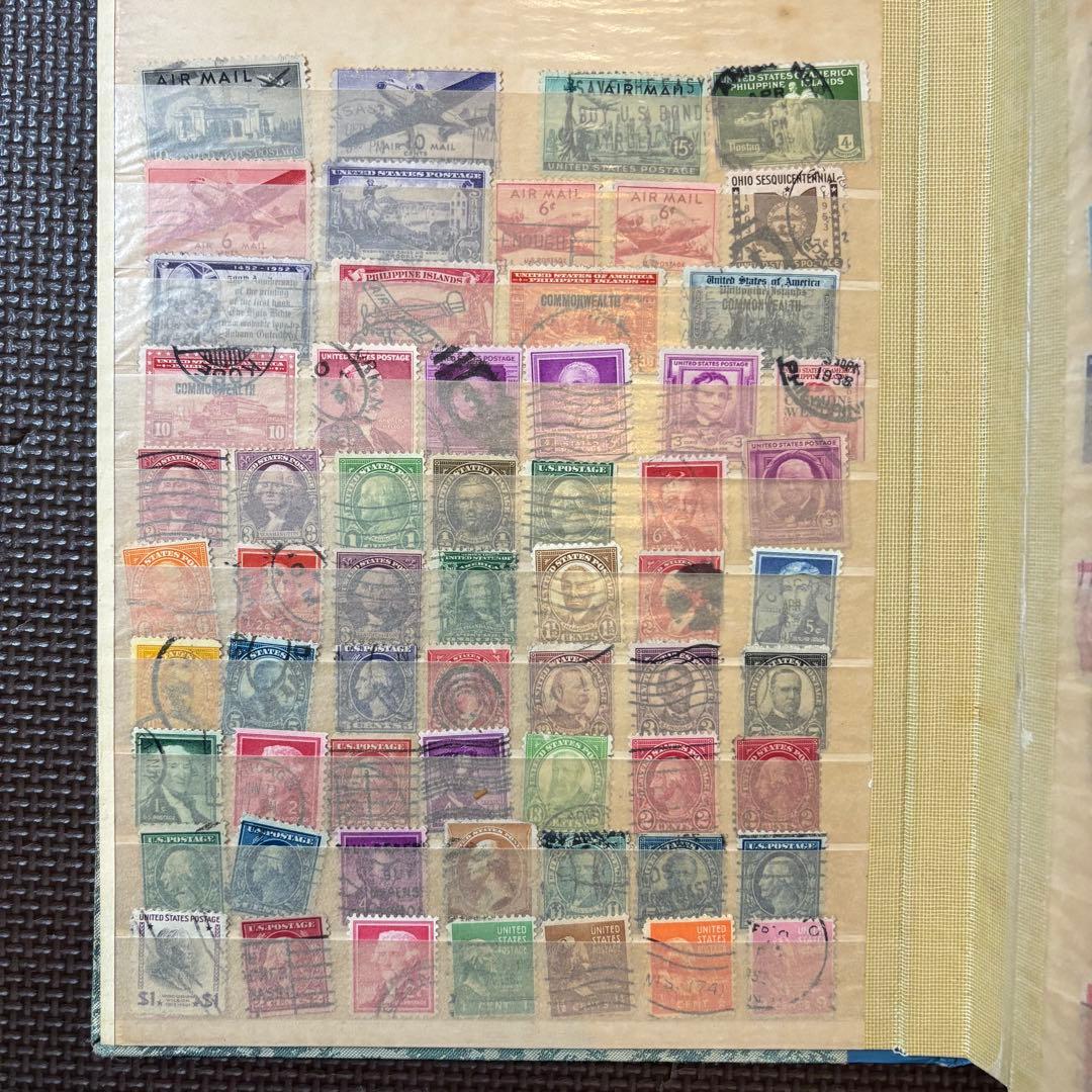 海外切手　使用済切手　まとめ　コレクションブック　20ページ