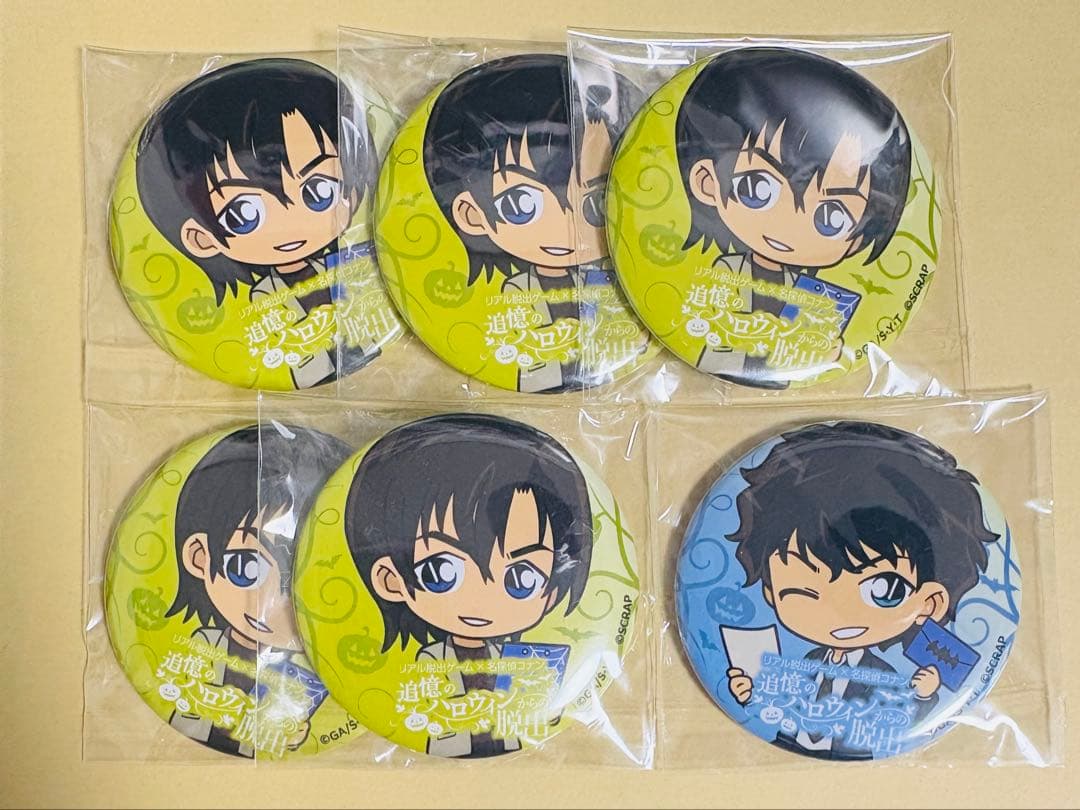 名探偵コナン 萩原 松田 謎解き 缶バッジ 追憶のハロウィンからの脱出