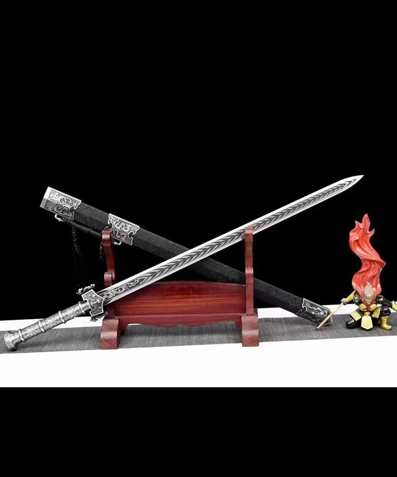 覇王の剣  古兵器 刀装具 日本刀 模造刀 居合刀 ハンド鍛造一体高マンガン鋼