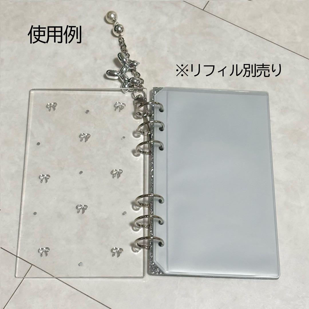 ✨しあん ✨A6 アクリルレジンバインダー　リング付き　韓国　貯金