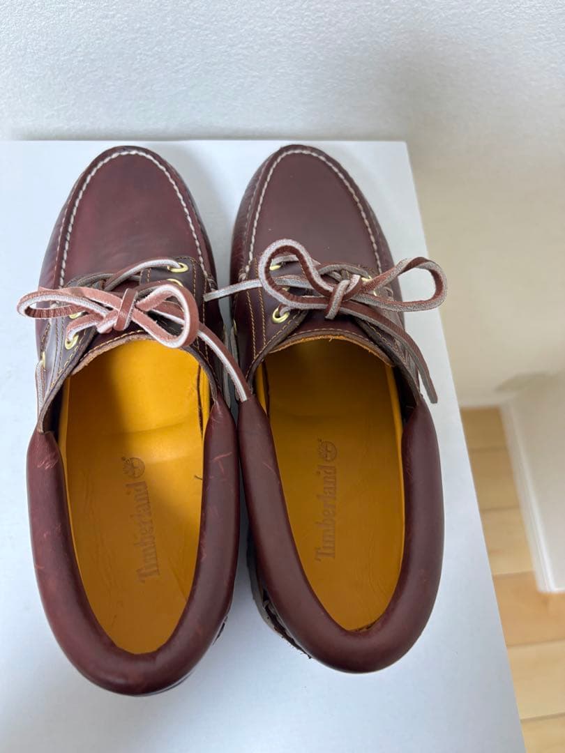 Timberland 3eye バーガンディ　実質27㌢前後です‼️