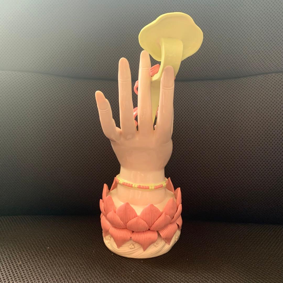 ★新品　中国徳化　作家物作品　陶器　観音様の御手★オブジェ1大幅値下げ、送無★