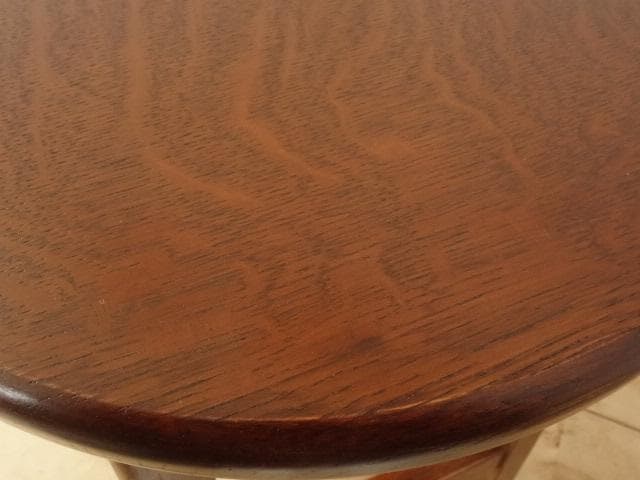 北海道手作り家具　ナラ材　スツール　座面一枚板　　勇峰工芸（新）フォトセット