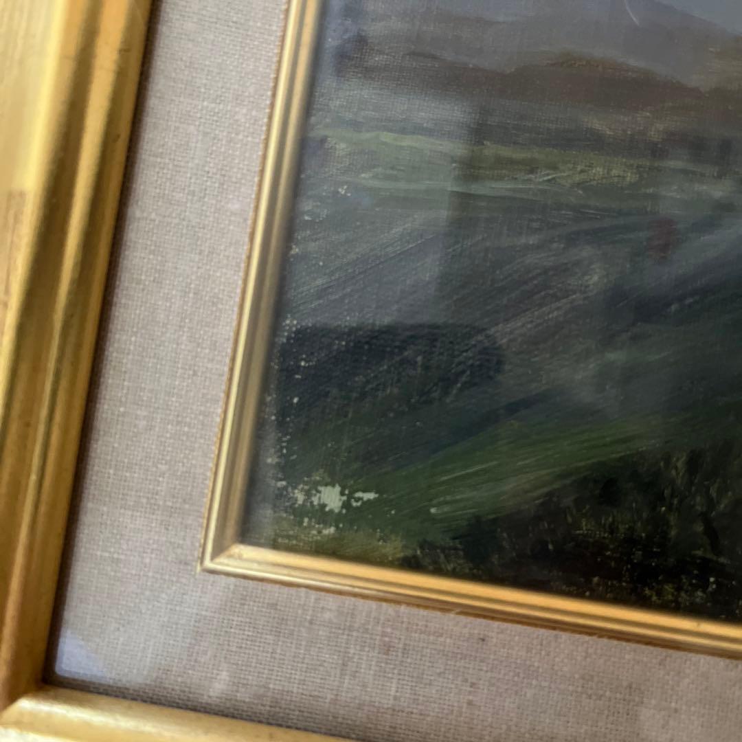 絵画　武藤松枝　野辺山にて