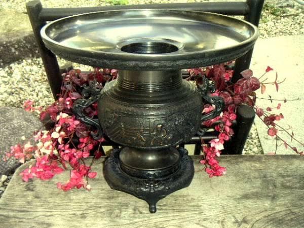 ♥弌翁作 　銅製　薄端 　８．３ｋｇ　骨董　古玩