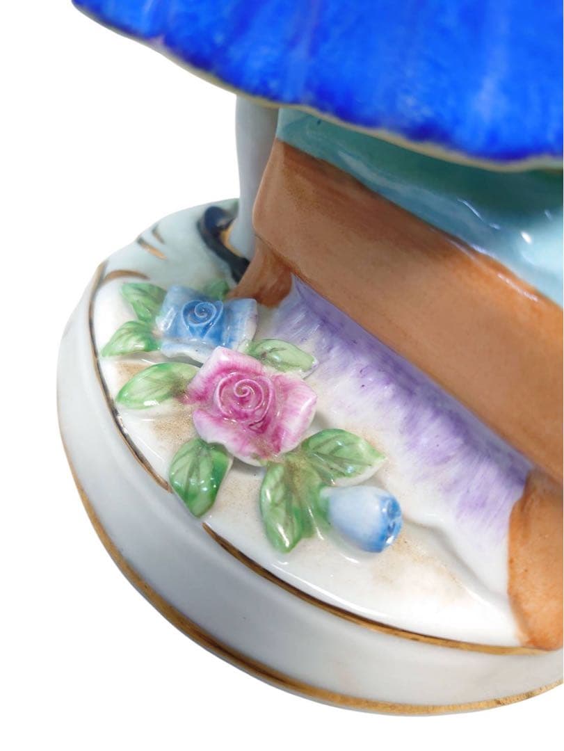 マイセン フィギュリン　お花　アンティーク　置物　陶器