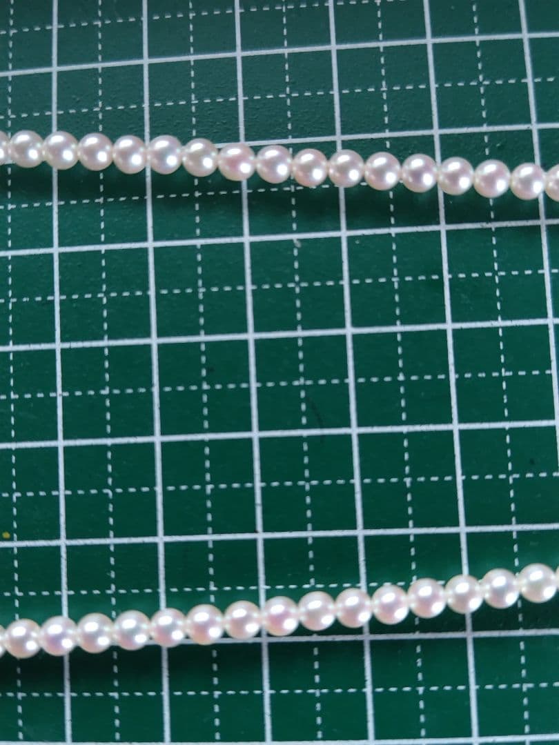 艶照り最高】K18WG マグネットアジャスター あこや真珠ベビーパールネックレス