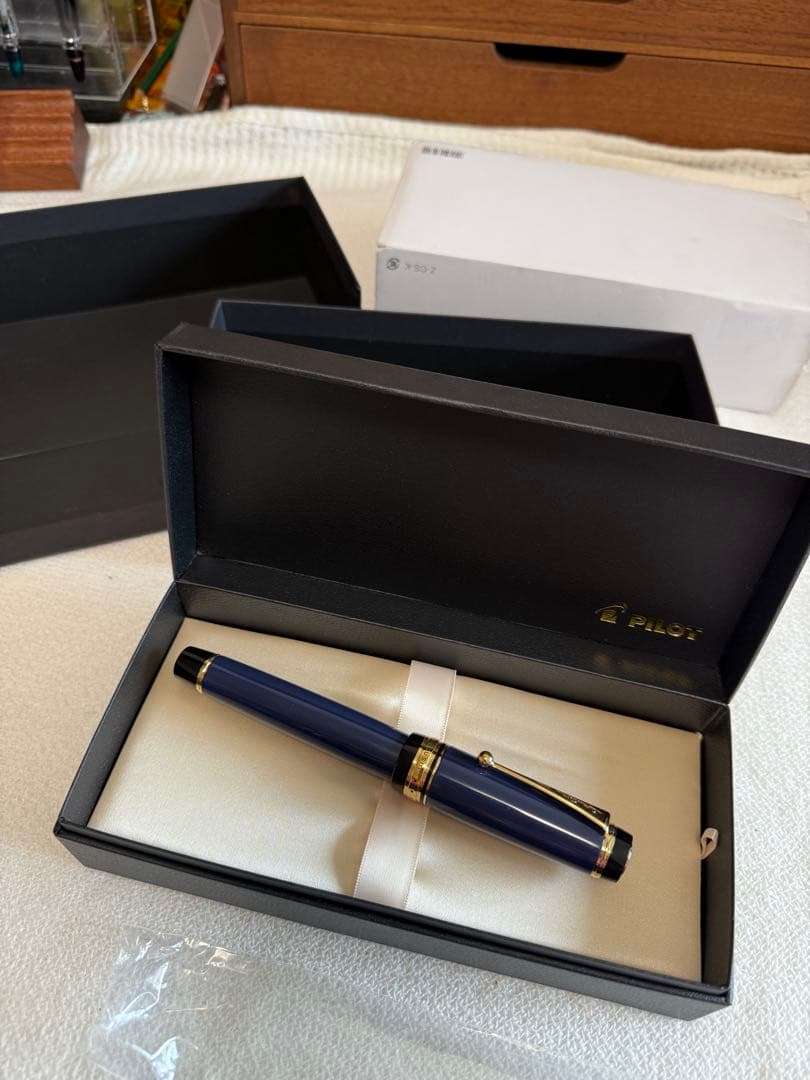 パイロット万年筆カスタム漆、紺青