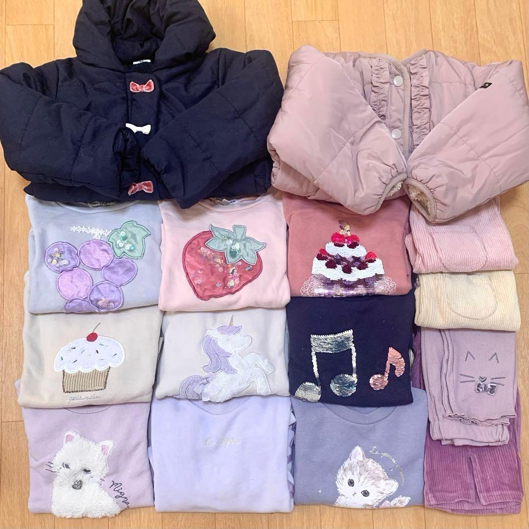 子ども服まとめ売り 100〜110 女の子 トレーナー アウター等　エニィファム