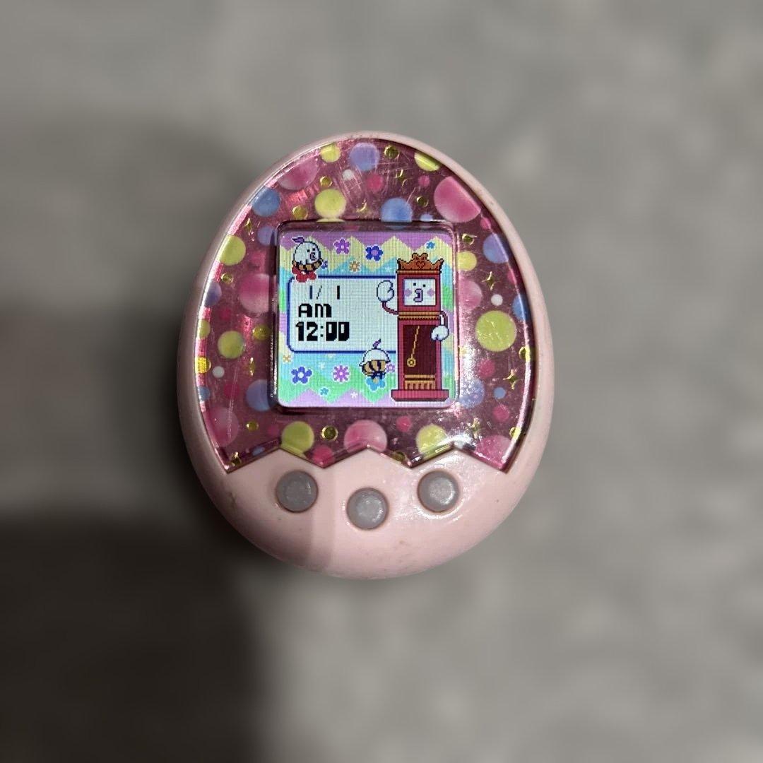 たまごっちみくす　ピンク カラフルドット