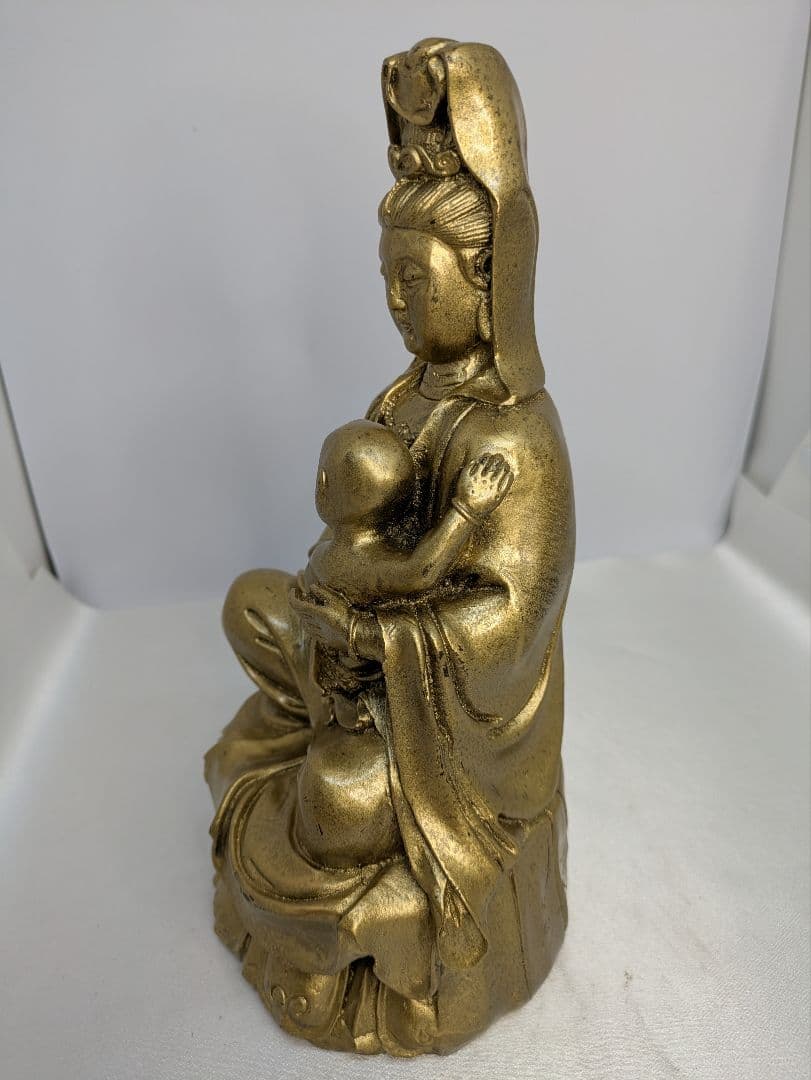 ☆b578、観音菩薩 装飾品 仏像 彫刻 禅 庭園 彫像