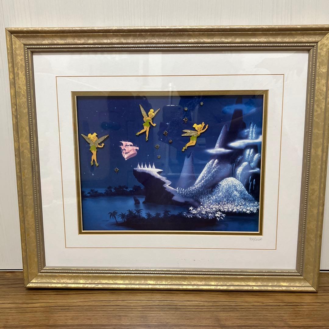 ティンカーベル　ピンバッジ　絵画　額縁