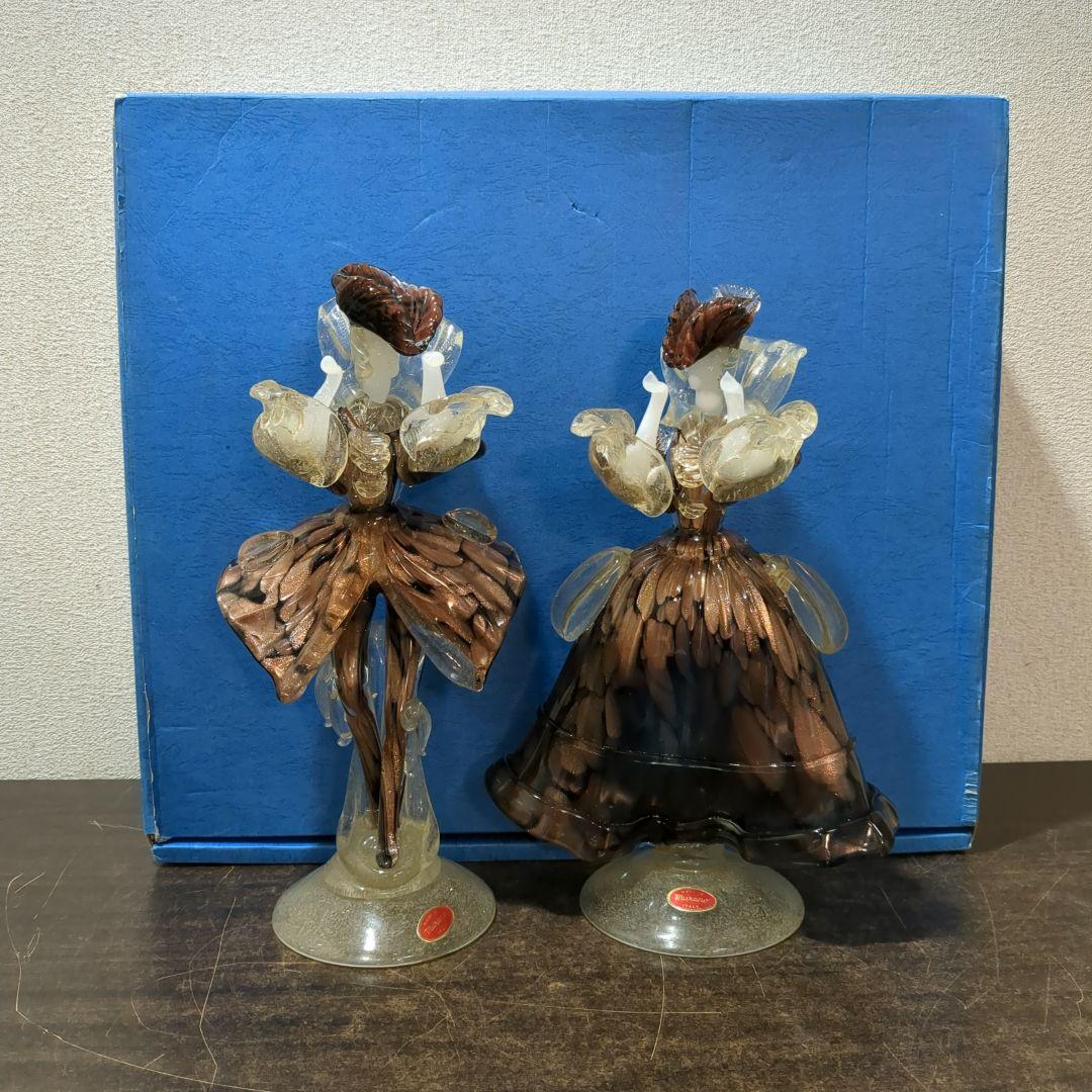 MURANO ベネチアグラス イタリア ガラス工芸品　M2239