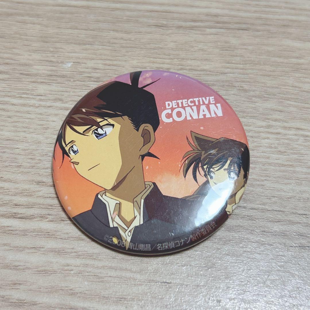 激レア　コナン 缶バッジ ポップアップストア　工藤新一　毛利蘭 戦慄の楽譜