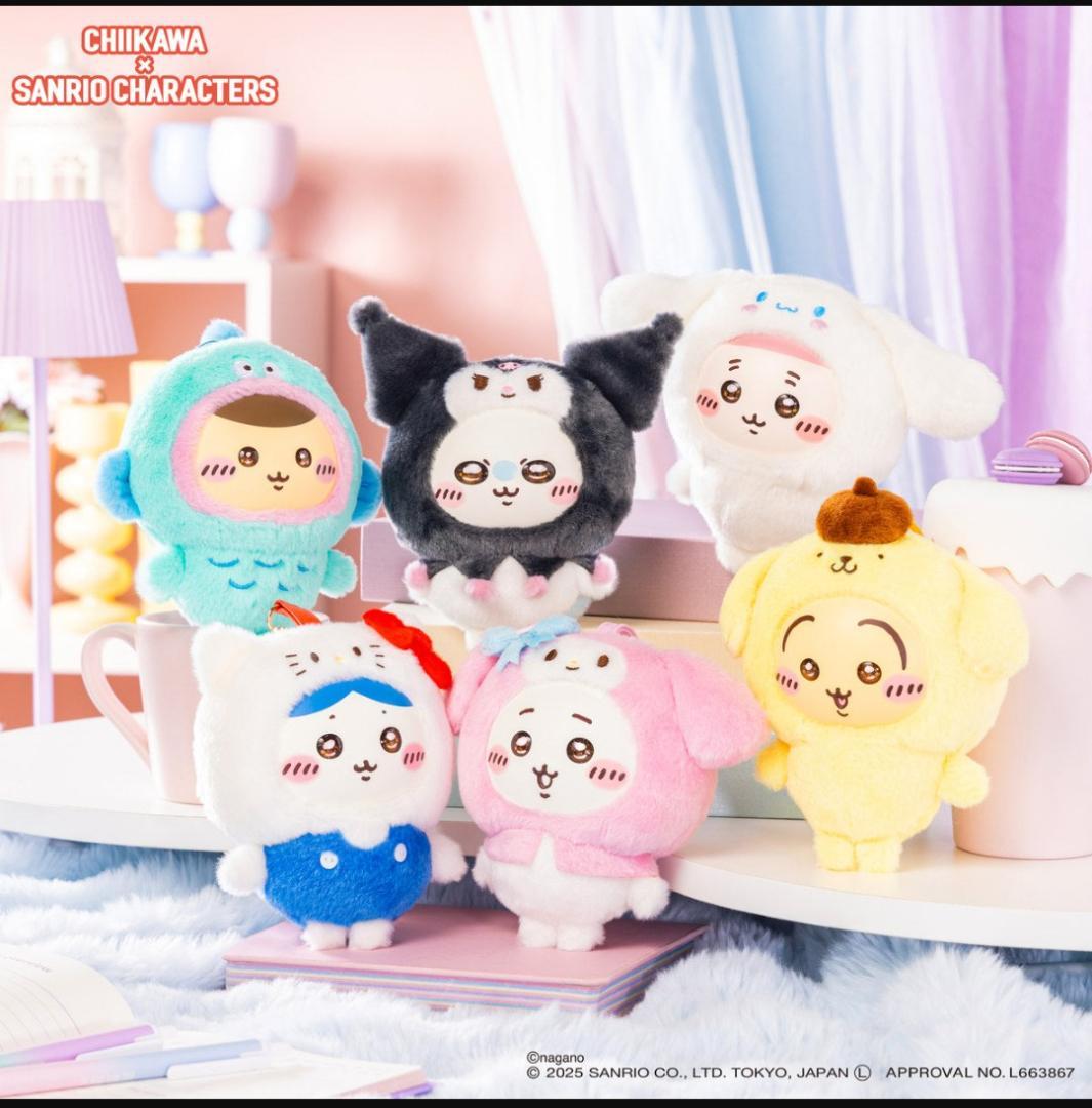 ちいかわ　サンリオキャラクターズ　Kiramekko コンプリートセット全6種類