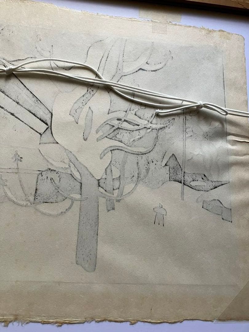 斎藤清 WINTER IN AIZU(48）木版画 １９８１