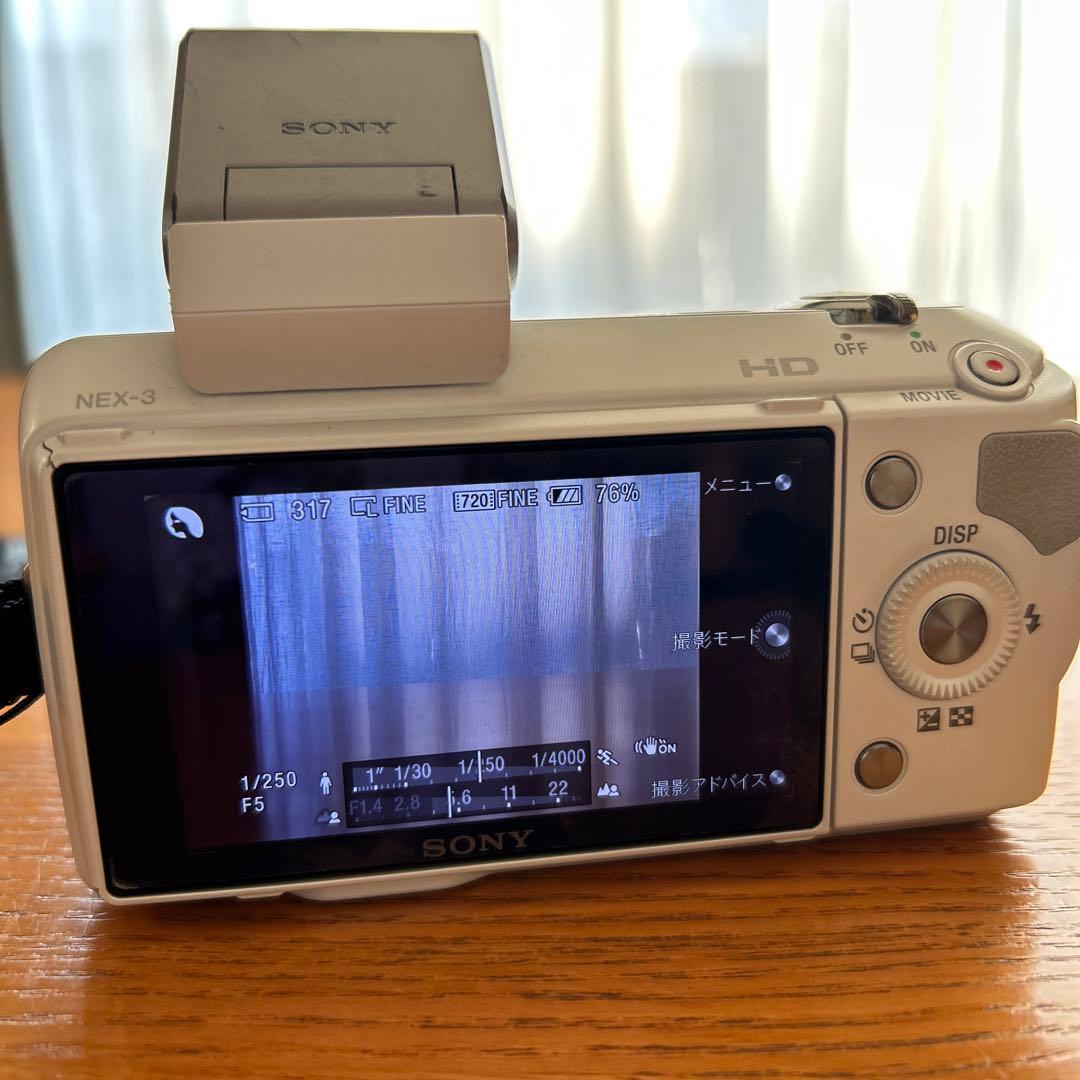 Sony α NEX-3 カメラ 本体とアクセサリー