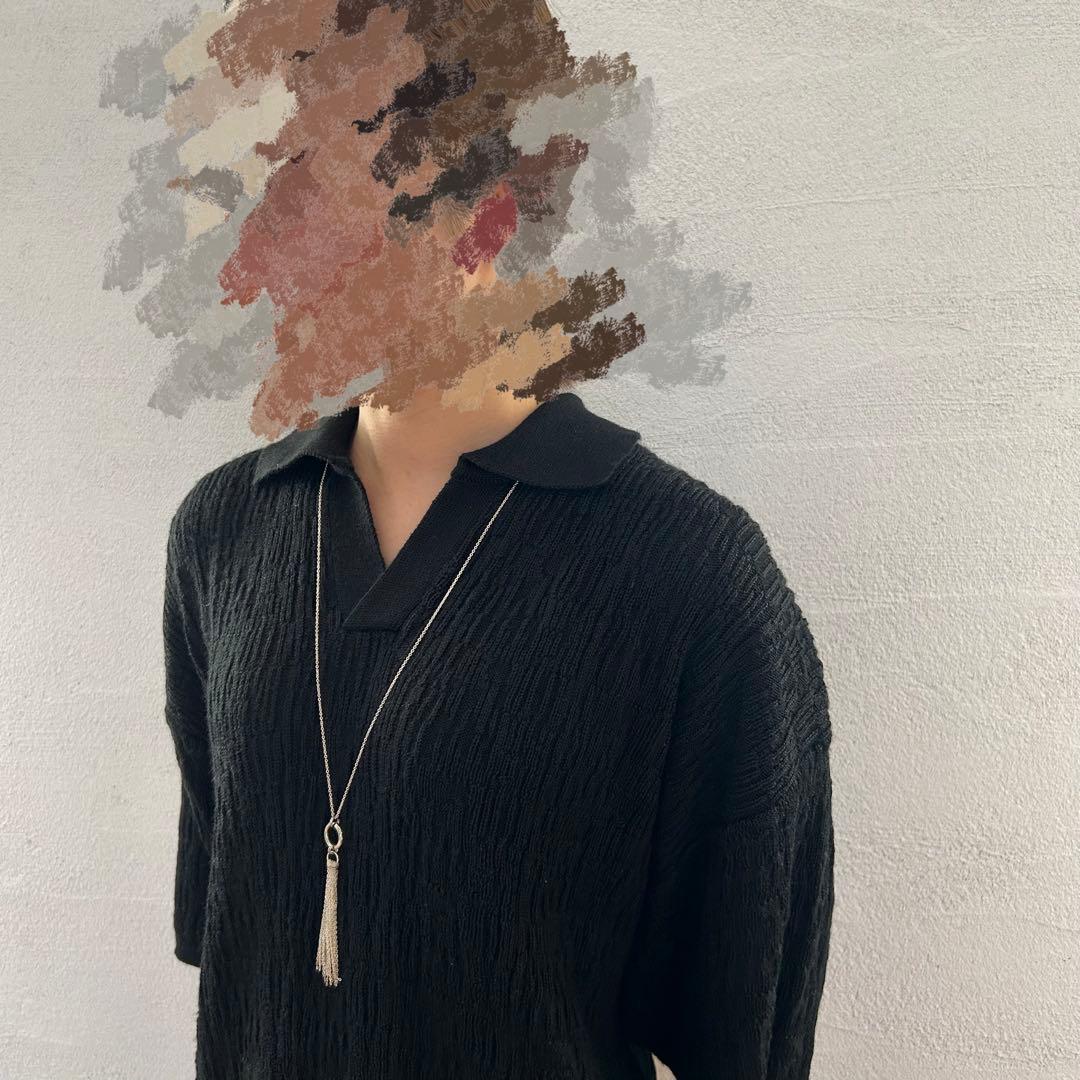 【ハンドメイド】タッセル ネックレス シルバー925 ロング