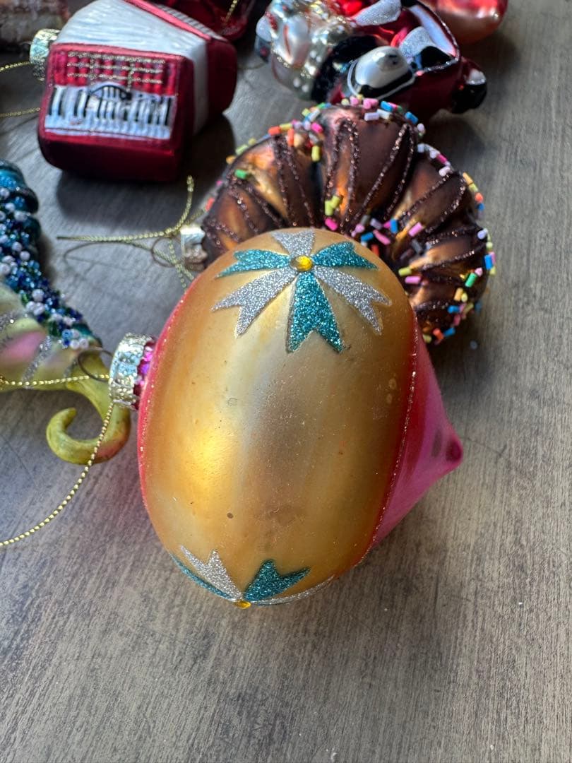 フライングタイガー　ガラス製オーナメントセット クリスマス　12個セット