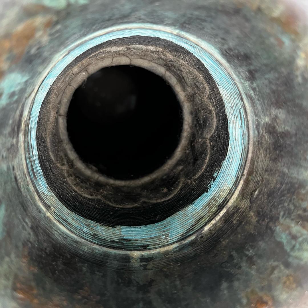 青銅饕獸面壺 青銅器 中国古玩 中国美術 唐物骨董 旧蔵蔵出品 997