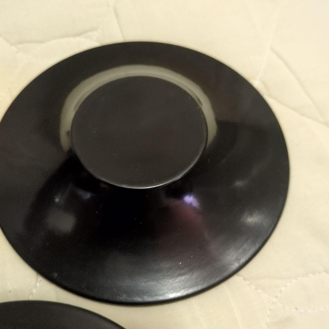 蔵出し　美品　漆器　津軽塗り　茶托　湯飲み受け皿　5枚セット
