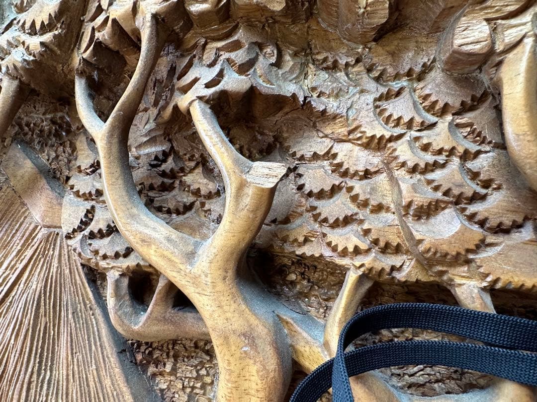 美術品、木彫り 壁掛け 工芸品 時代物 インテリア