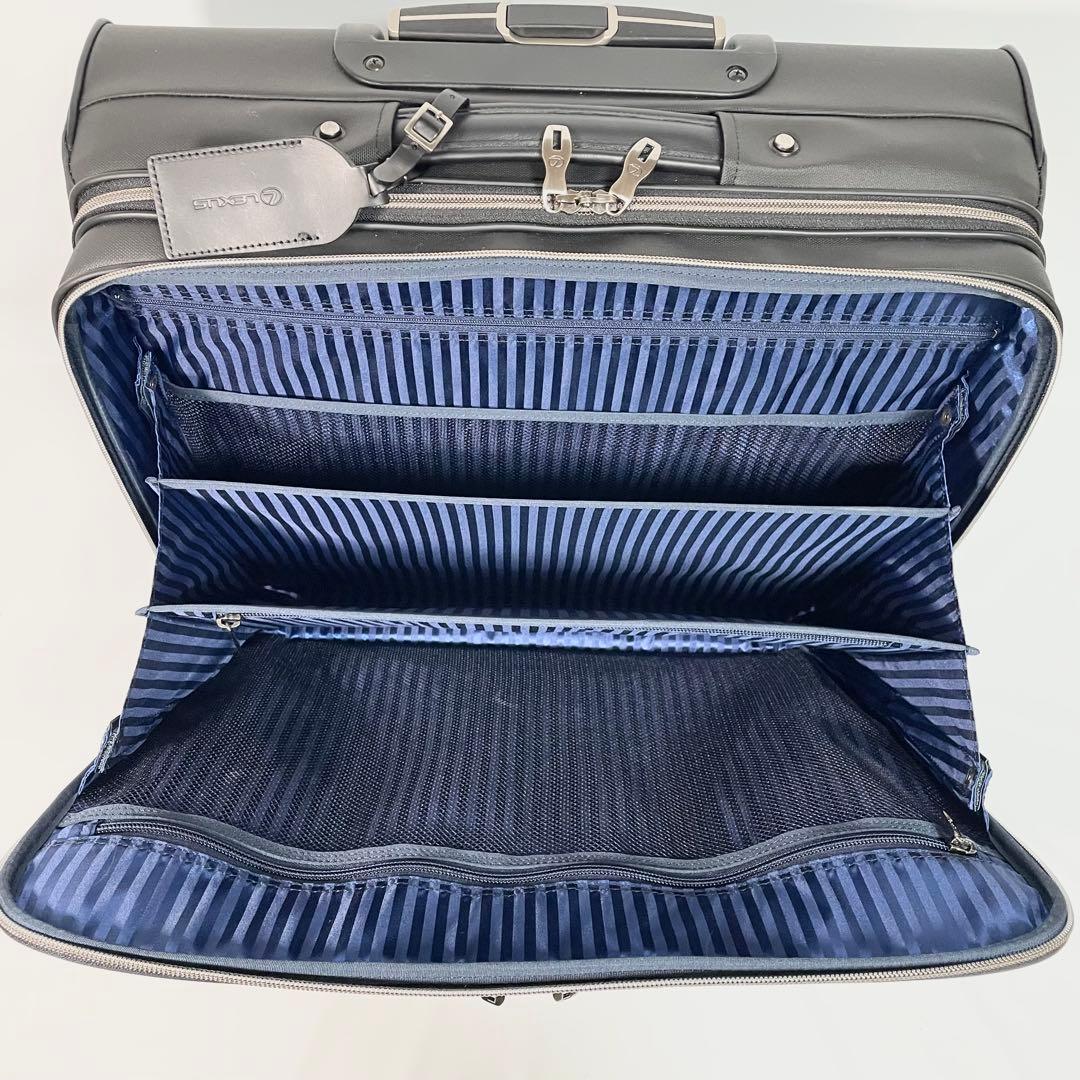 LEXUSレクサス ビジネスキャリー トロリーケース 黒レザー大容量