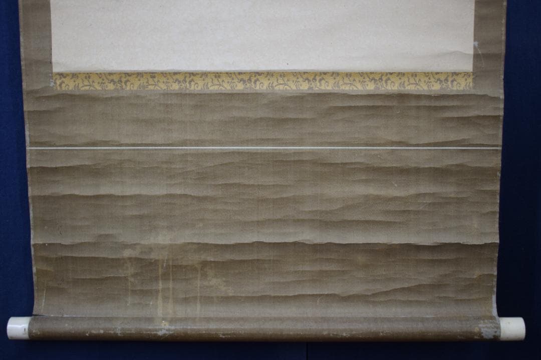 【真作】狩野伊川院栄信/寿老人図/七福神の内/掛軸☆宝船☆Y-612　JM