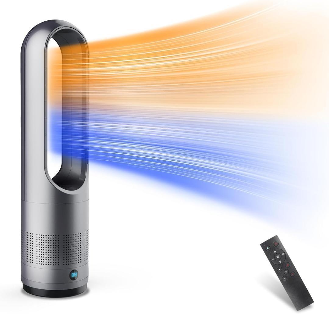 人気商品✨冷暖兼用 羽根なし 扇風機 タワーファン 温風 冷風 冷暖房 1374