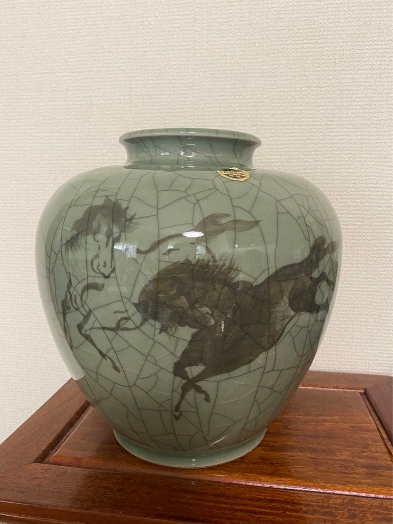 相馬焼　走り駒 竹鳳吉田製  陶器
