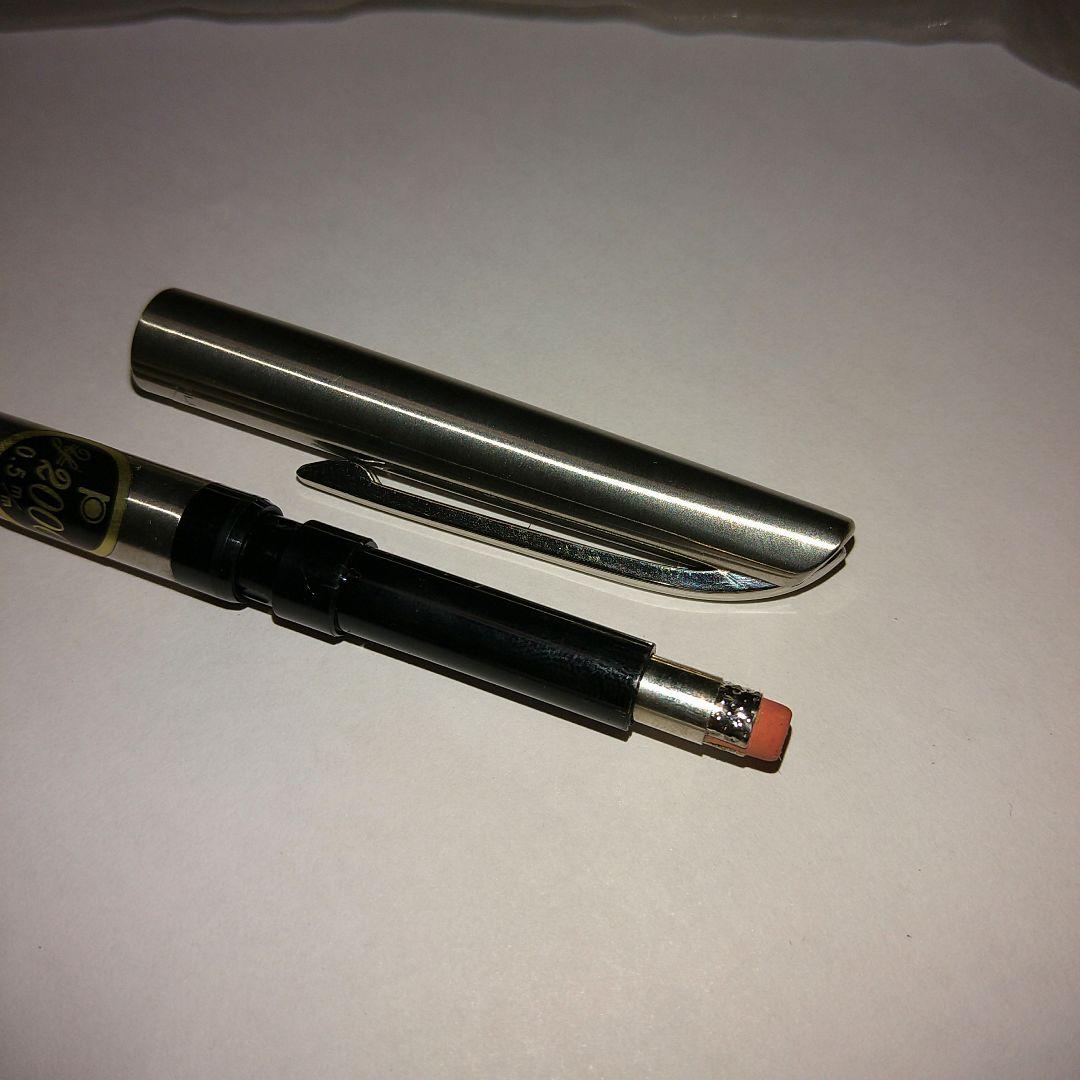 パイロット　シルバー色　ペンシル　プラチナムアングル（ボディノック）