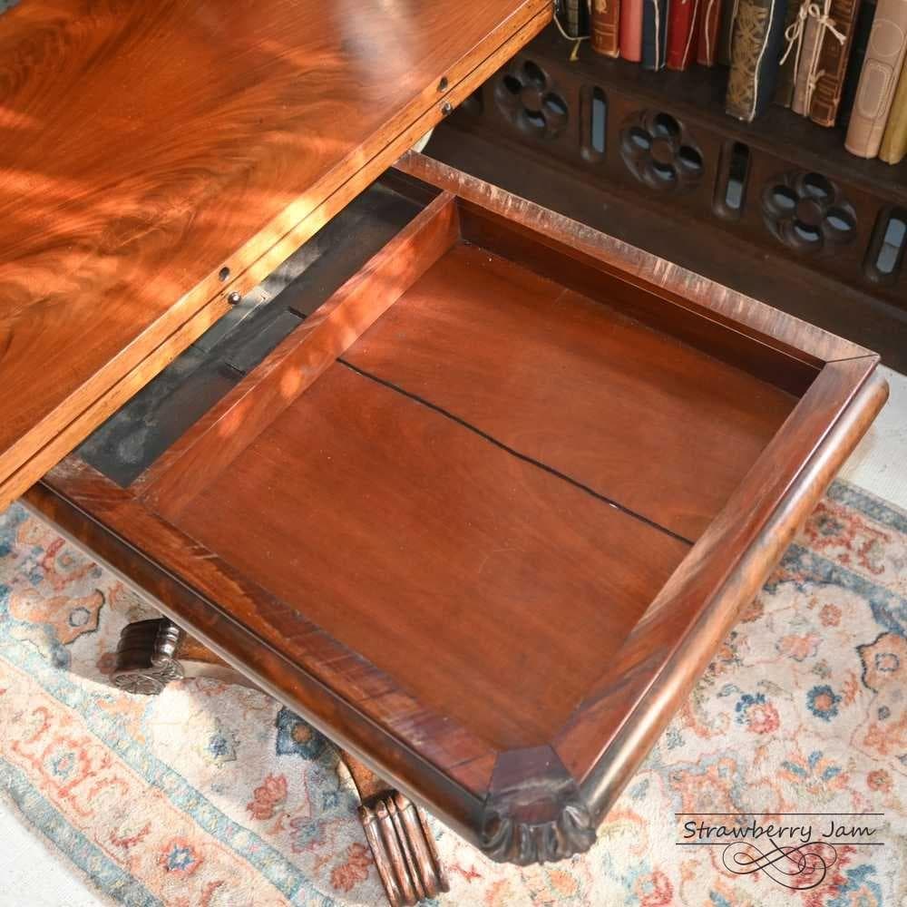 L3705-220 英国アンティーク ゲームテーブル ダイニングテーブル