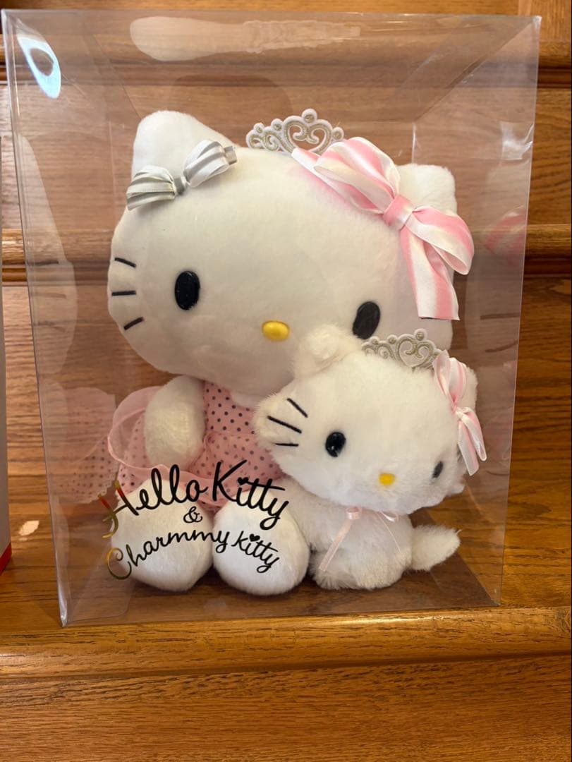 【ケース入り】ハローキティ & チャーミーキティ ぬいぐるみ